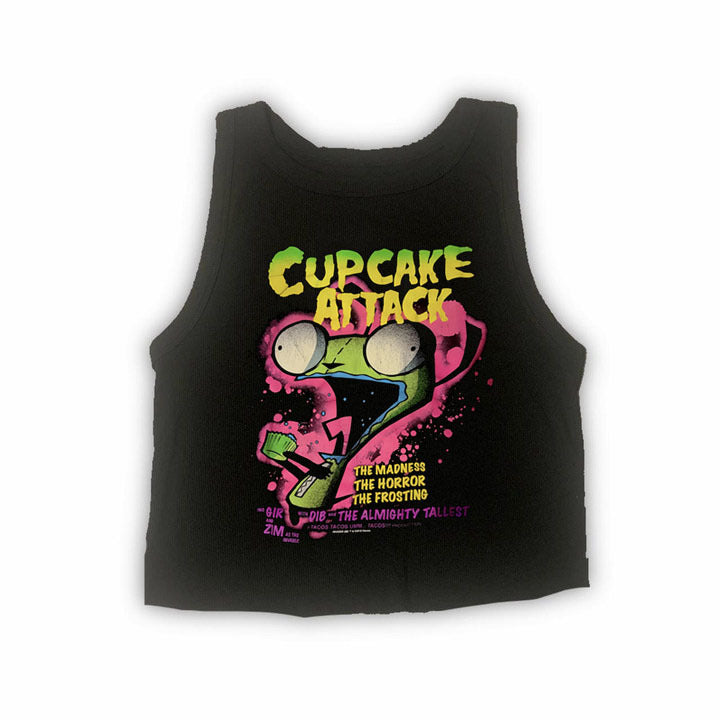 Damen T-Shirt mit kreativem Cupcake-Motiv und modernem Druck R&B