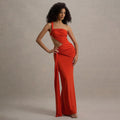 Damen Elegantes Wickelkleid mit asymmetrischem Schnitt und raffiniertem Cut-Out R&B