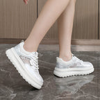 Damen Chunky Sneakers mit luftiger Mesh-Oberfläche und komfortabler Dämpfung R&B