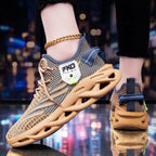 Damen Sportliche Knit-Sneaker mit elastischem Halt und dämpfender Sohle R&B