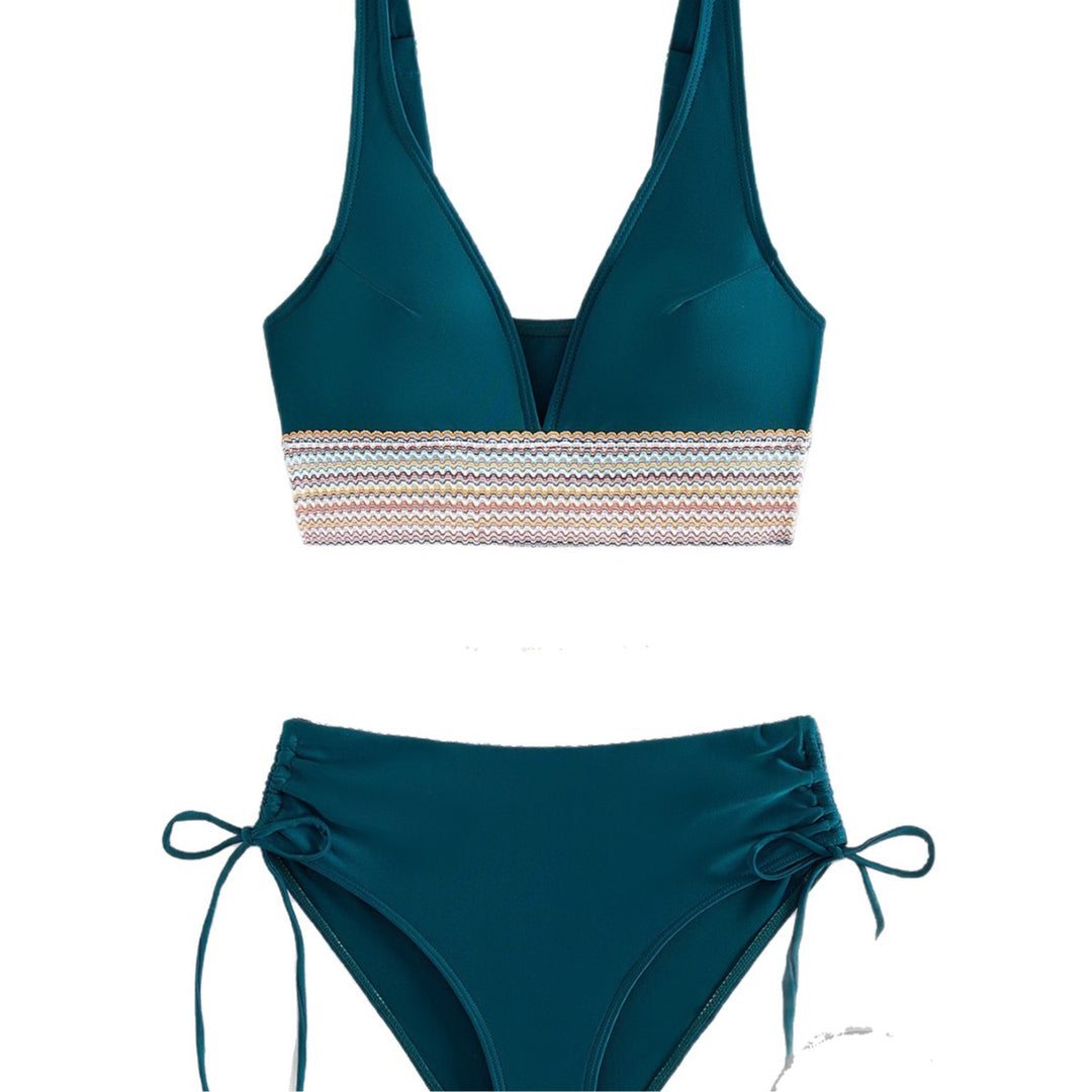 Damen Hochgeschnittener Sportbikini R&B