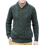 Herren Strickpullover mit klassischem Kragen und strukturiertem Muster