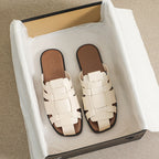 Damen modische Fußbett-Sandalen mit geflochtenen Riemen