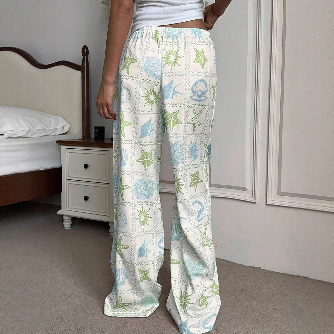 Damen Legere Palazzo-Hosen