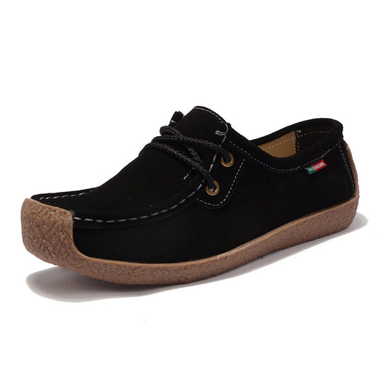 Damen Mokassins mit weichem Wildleder-Obermaterial und rutschfester Sohle R&B