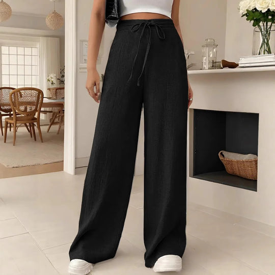 Damen lockere Hochbund-Hose R&B