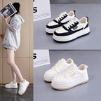 Damen modische Sneakers mit dicker Sohle und atmungsaktiver Oberfläche R&B