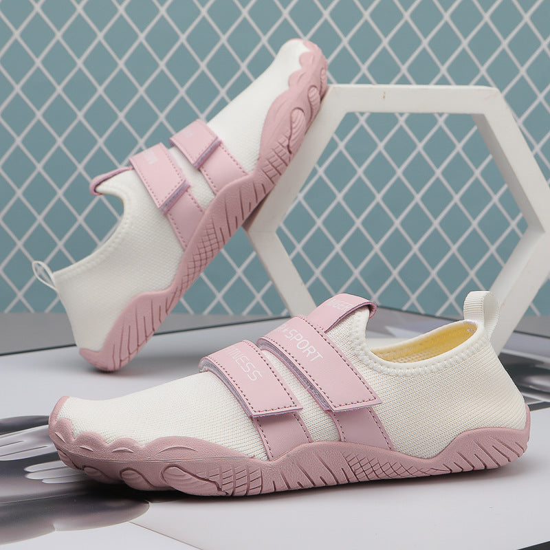Damen Sportliche Wasserschuhe mit velcro Riemen und rutschfester Sohle