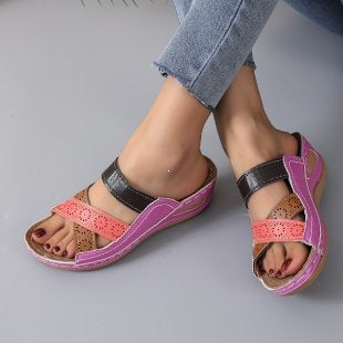 Damen Komfortable und luftige Clogs mit modischen Riemen R&B