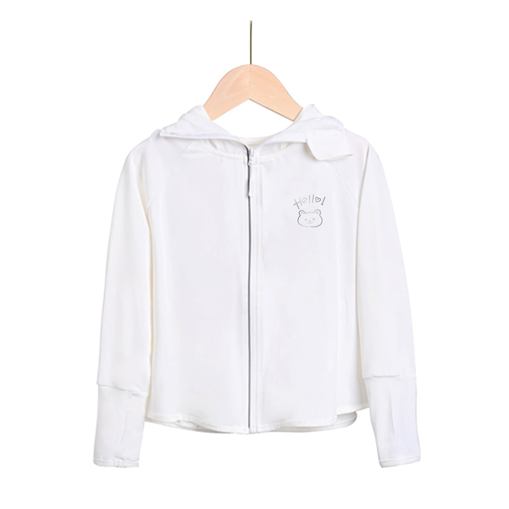 Mädchen funktionale UV-Schutzjacke mit Kapuze R&B
