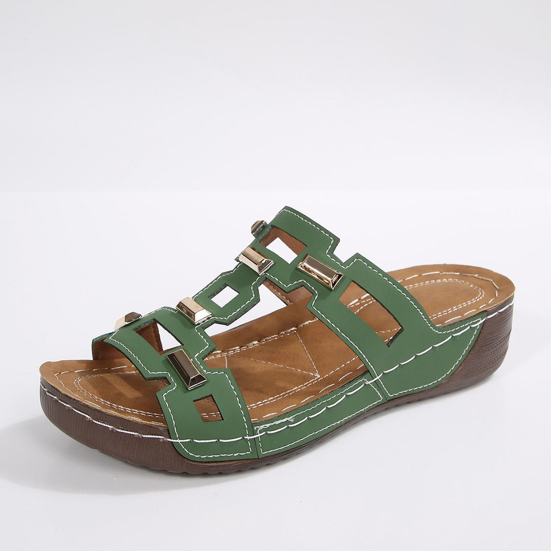 Damen Komfortable Sandalen mit modernem Riemendesign und rutschfester Sohle R&B