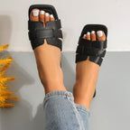 Damen Komfortable Slidesandalen mit modischem Riemen-Design R&B