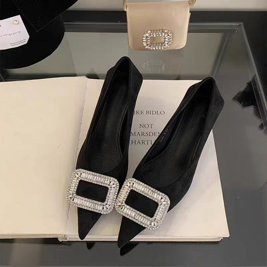 Damen elegante High Heels mit extravagantem Schmuckdetail R&B