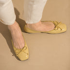 Damen Bequeme und stilvolle Ballerinas mit Schleifenakzent