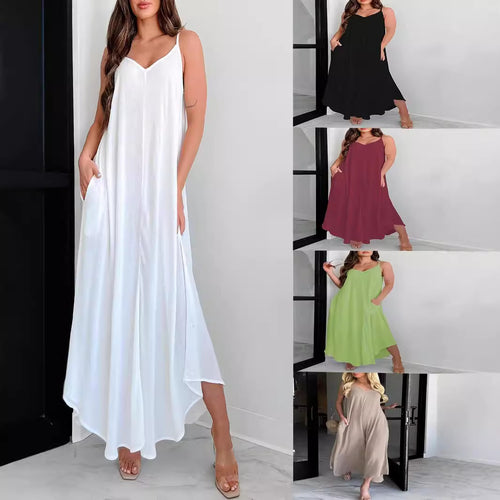 Damen Sommerliches Maxi Kleid R&B