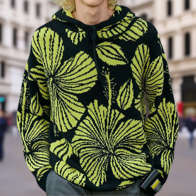 Unisex Kapuzenpullover mit einzigartigem floralem Design R&B
