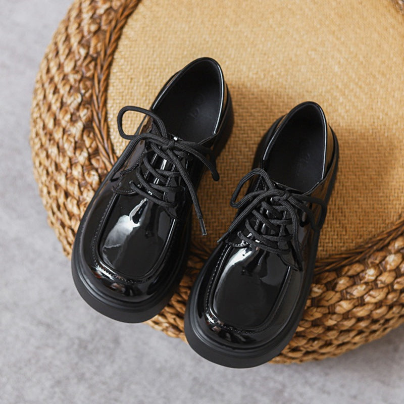 Damen Hochglänzende Komfortschuhe mit Schnürung R&B