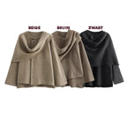 R&B | Jacke mit Schal Bequem und Warm Perfekt für Den Winter