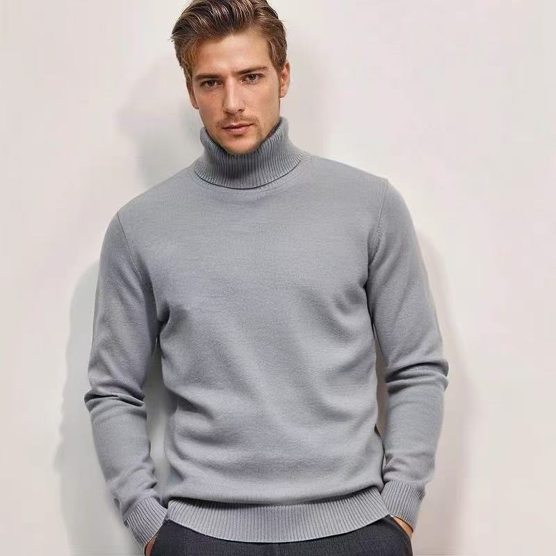 Herren Rollkragenpullover aus feinem Strick R&B