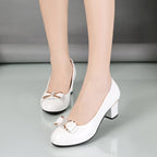 Damen Elegante Ballerinas mit glänzendem Obermaterial und schicker Schleifenverzierung R&B