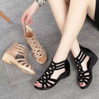 Damen Sandalen mit elegantem Cut-Out-Design und Glitzer-Details R&B