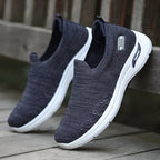 Herren nan gestrickter Slip-On-Laufschuh mit Memory-Foam-Komfortsohle R&B