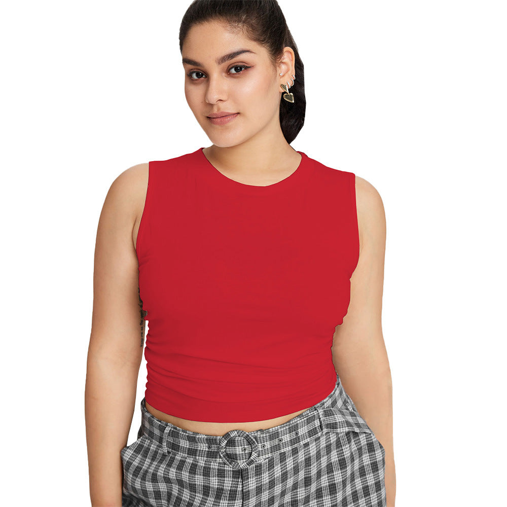 Damen weit geschnittene Karottenhose mit dekorativer Gürtel-Detail R&B