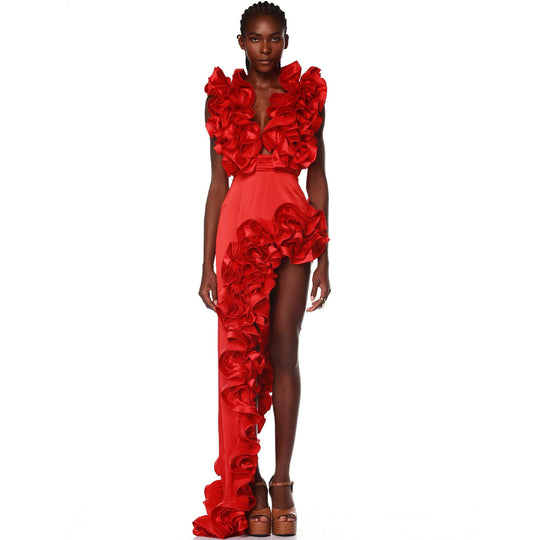 Damen auffälliges Badeanzug und Palazzo-Hose Set R&B
