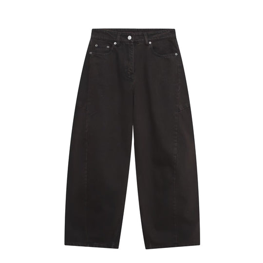 Damen weite Jeans im modernen Schnitt mit angesagten Cargo-Taschen R&B