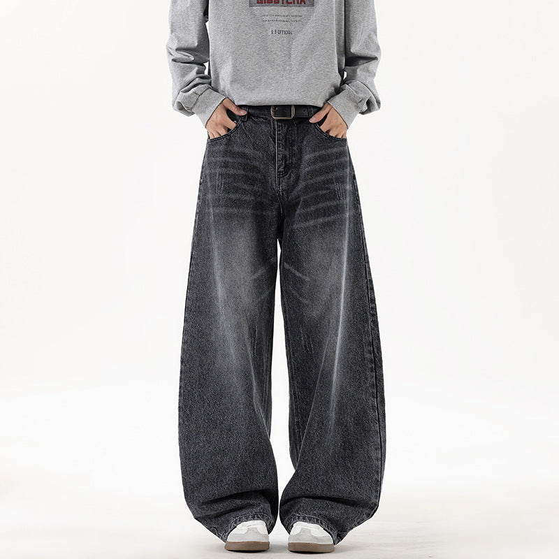Damen Weit geschnittene Denim-Jeans im Vintage-Stil