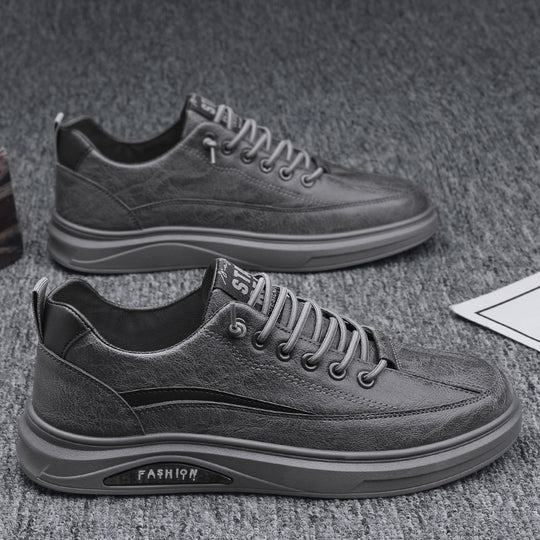 Damen modische Sneakers aus hochwertigem Leder mit dämpfender Sohle R&B
