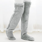 Damen Extra warme Knielange Fleece-Stulpen R&B