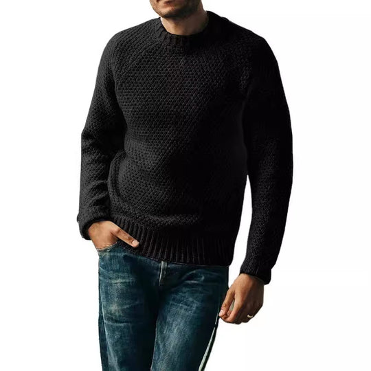 Herren Strickpullover mit zeitlosem Strukturdesign R&B
