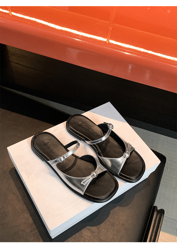 Damen Modische Flip-Flops mit Glitzerelementen R&B