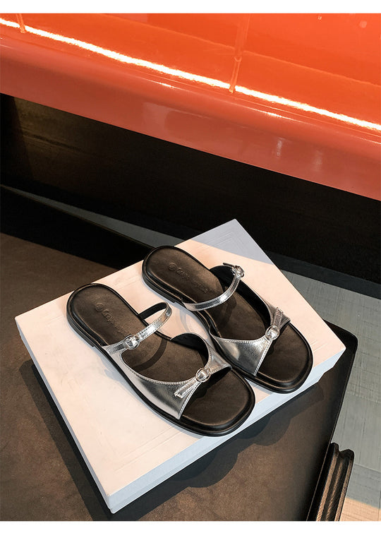 Damen Modische Flip-Flops mit Glitzerelementen R&B