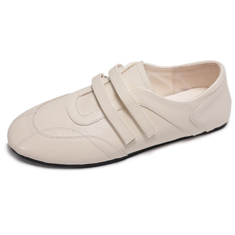 Damen Komfortable Slip-On Loafers mit dekorativen Riemchen und ergonomischer Sohle R&B