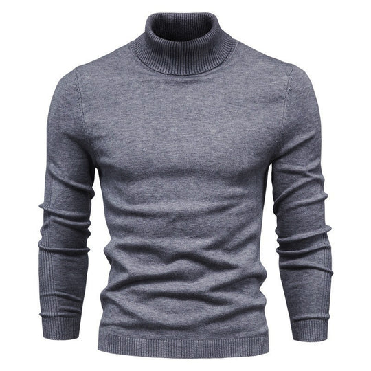 Herren eleganter Rollkragenpullover aus feinem Strick R&B
