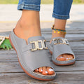 Damen Komfortable Mules mit eleganten Schnallenakzenten