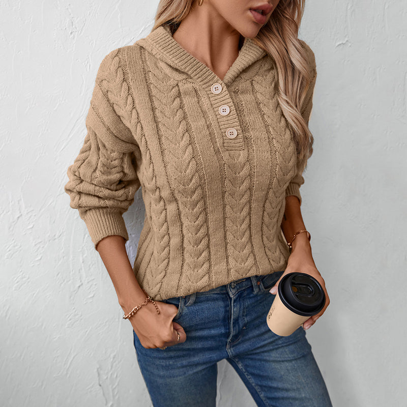 R&B | Klassischer Pullover Mit Zopfmuster Design