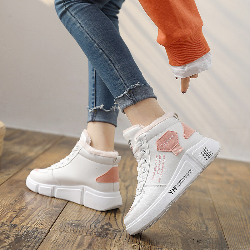 Damen Hohe Sneaker mit kuscheligem Innenfutter und trendigem Design R&B