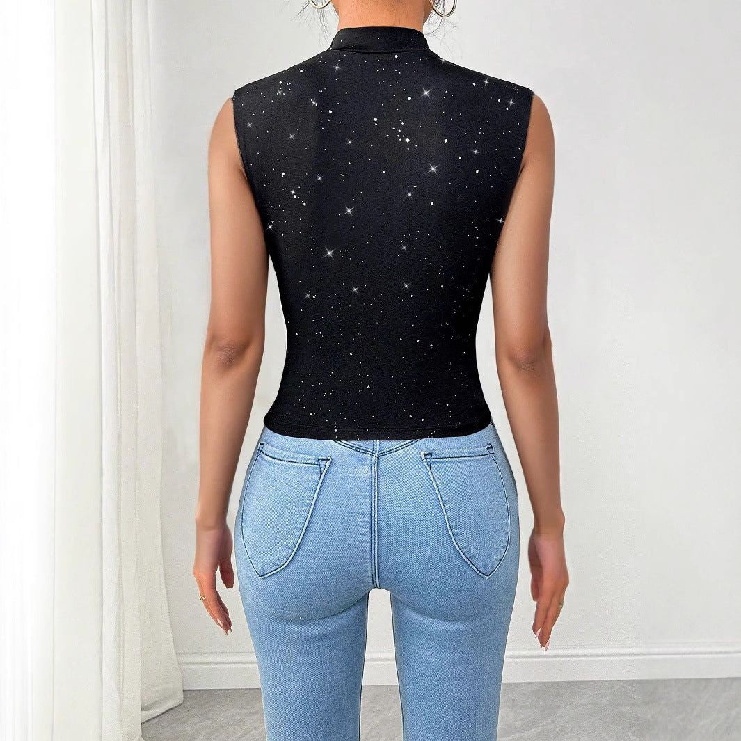 Damen Elegantes Wickeloberteil mit funkelnden Details R&B