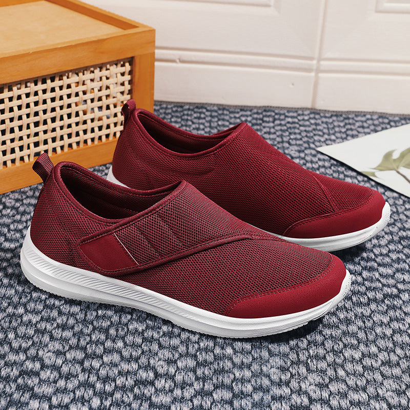 Damen Atmungsaktive Slip-On Freizeitschuhe mit elastischem Riemen