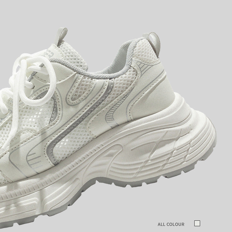 Damen Sportliche Sneakers mit atmungsaktiver Mesh-Oberfläche und gepolsterter Sohlenstruktur R&B