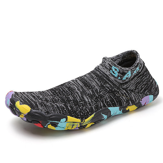 Unisex nan ultraflexibler Strick-Sockenschuh mit anatomischer Mehrzonen-Gummisohle und schnelltrocknender Konstruktion R&B