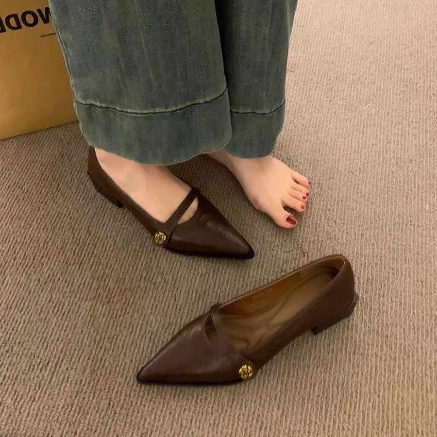 Damen Elegante Pumps mit modischem Riemen und komfortablem Blockabsatz R&B