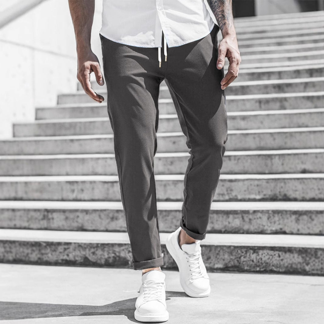 R&B Herren Freizeithose mit Kordelzug und Seitentaschen
