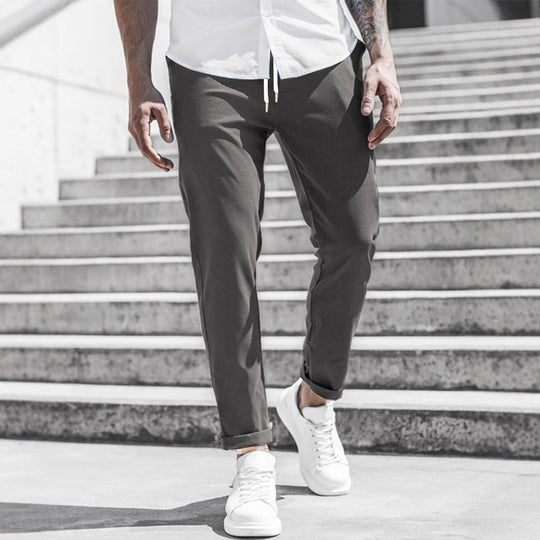 R&B Herren Freizeithose mit Kordelzug und Seitentaschen