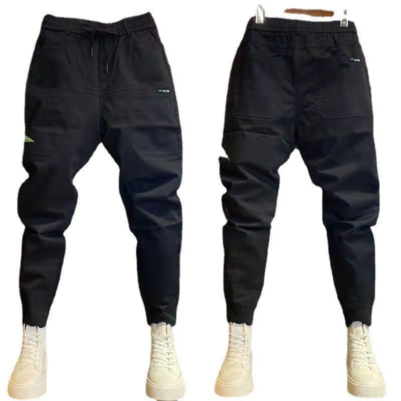 Herren nan sportive Cargojoggerhose mit elastischem Bund, Kordelzug und konischem Beinabschluss R&B