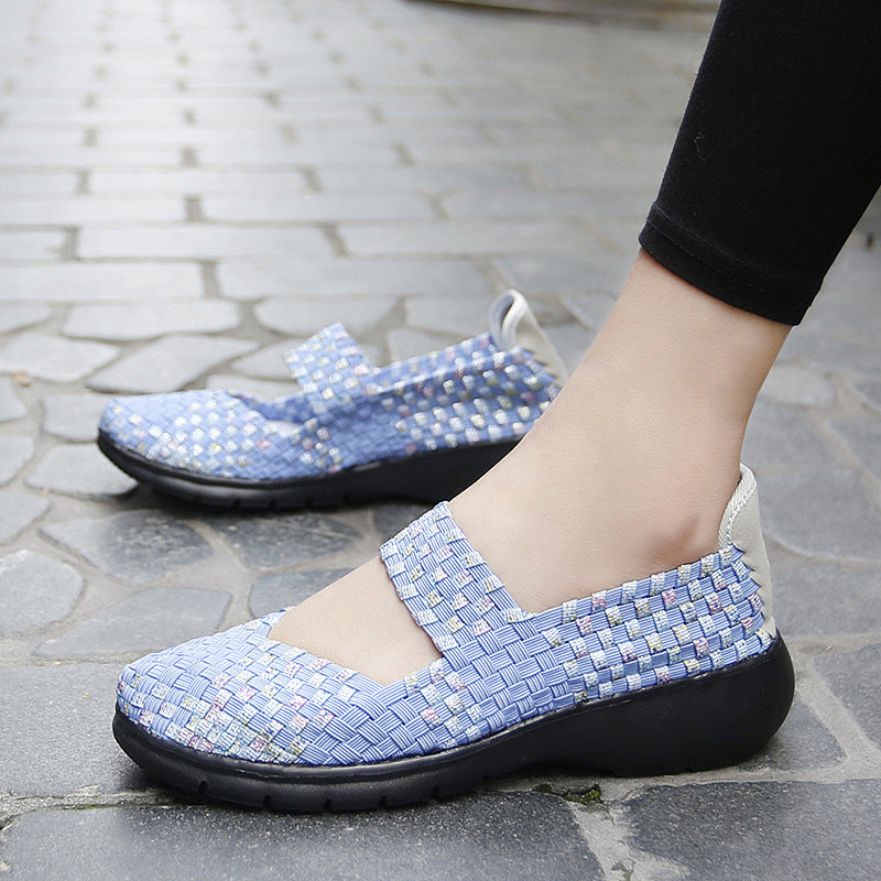 Damen Komfortable und elegante Slip-On Ballerinas mit atmungsaktivem Obermaterial R&B