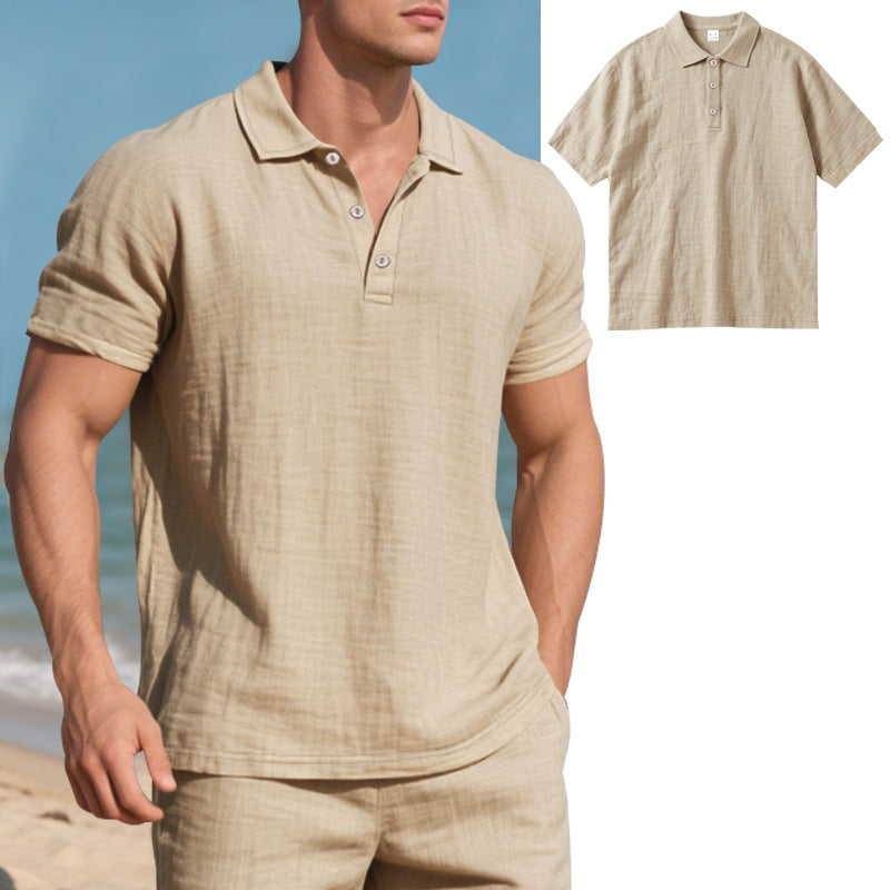 Herren Poloshirt mit atmungsaktiver Struktur und klassischem Kragen R&B